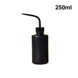 Pink Plastic Squeeze Bottle With Long Neck Spout Square Shape Screw Cap Household Use - Product Image 4