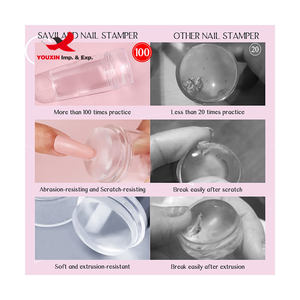 Tampon à ongles en silicone transparent, grattoir, tampon à ongles transparent, outils de manucure pour l'impression de vernis à ongles, tampon à ongles en gelée - Product Image 3