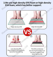 Best Choice Products Poutre d'équilibre pliante de 8 pieds à 2 panneaux pour la pratique de la gymnastique, exercice bleu royal