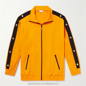 Custom Tear Away Estilos Side Stripes <span class=keywords><strong>Undone</strong></span> Botones Chaqueta de chándal para los hombres - Product Image 1