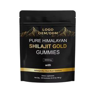 Gomitas de Shilajit y Ashwagandha OEM, Suplemento para el Rendimiento y la Recuperación, Sin Gluten, Vegano, Para Adultos - Product Image 1