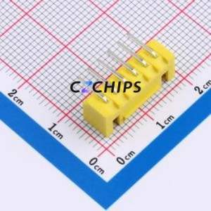 ZX-HA2.54-6PWZ-Y Wire-to-Board Pin Header Bent Lead Through Hole,P=2.5mm Connector 1x6P 2.5mm Right Angle Insert XHB - Product Image 2