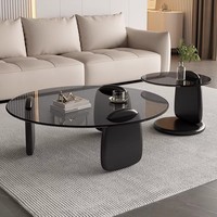 Table d'appoint en verre de style nordique simple et luxueux, tendance, écologique, légère, décoration d'intérieur créative, meubles de salon