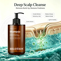 Sampo Asam Amino Lembut yang Diperkaya Protein Nabati, Meningkatkan Kilau Rambut, Aroma Tahan Lama, untuk Rambut Kering & Mengembang