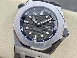 Montre mécanique de luxe de qualité supérieure, étanche, 42 mm, mouvement ZF Factory 4308, cadran gris luminescent, montre de plongée super Diver 15720 - Product Image 3