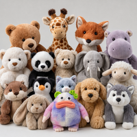 Usine de fabrication de jouets en peluche personnalisés OEM ODM, collection de peluches en gros, ours en peluche, éléphant, girafe, fabricant de jouets