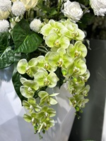 Anggrek Phalaenopsis Bunga Buatan Sentuhan Asli Realistis Bunga Sutra untuk Dekorasi Pernikahan Rumah Grosir