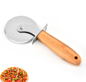 Xyj Gadgets de cuisine en acier inoxydable, manche en bois, fraises à une roue, outils de cuisson - Product Image 1