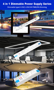 แหล่งจ่ายไฟตัวขับ LED หรี่แสงได้สำหรับไฟ LED 75W 100W 150W บางเฉียบแบบสามดวง75W - Product Image 6