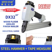 XINYI TX/DX32 Cloueur pneumatique angulaire 2-en-1 20 degrés, calibre 15 et 16, échappement supérieur, 180 clous/min, garantie 3 ans, pour la décoration de sols