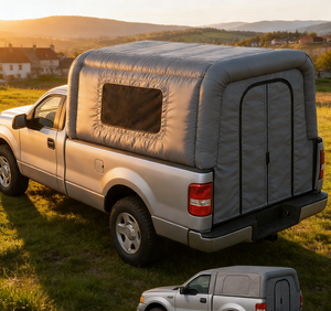 Tamaño personalizado camión inflable suave Topper ligero camión <span class=keywords><strong>Camper</strong></span> Shell al aire libre inflable camión Topper/tapa tienda de refugio - Product Image 1