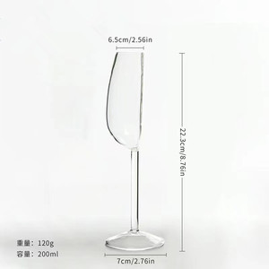 Verre à vin demi-taille transparent, compatible lave-vaisselle, pour cocktails de fête - Product Image 3