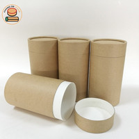 Kraft personnalisé Boîte D'emballage De Cylindre Papier Tube Emballage
