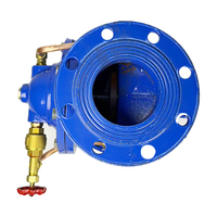 LANHUI DN50-DN800 300X-16Q Clapet anti-retour silencieux à fermeture lente PN16 en fonte ductile à brides avec joint EPDM pour contrôle du choc d'eau CE ISO 2