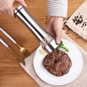 Molinillo de Pimienta y Sal de Acero Inoxidable y Vidrio, Manual, Venta al por Mayor, para Fabricantes y Proveedores - Product Image 6