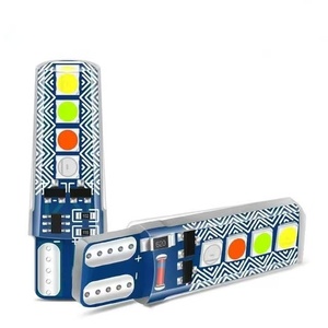 Pièces d'éclairage automobile de haute qualité, éclairage de plaque d'immatriculation LED universel pour voiture et éclairage de positionnement 12V 1.5W rouge, bleu, blanc et vert - Product Image 2