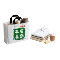 Sac de courses en plastique avec poignée, directement de l'usine, en stock