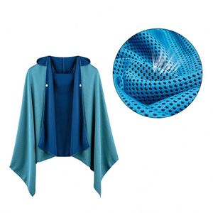 Breathable <b>Cooling</b> Quick-drying and Moisture-wicking Sunscreen Customised Sport Swimming <b>Towel</b> Hoodie - Product Image 1