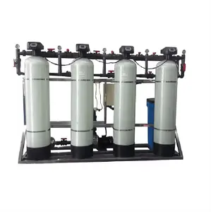 Système de filtration d'eau 4T par heure, équipement de filtration d'élimination du calcium et du magnésium, adoucisseur d'eau