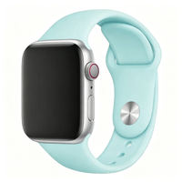 Bracelet de montre en silicone personnalisé Upro avec boucle à pression, bracelet de remplacement sportif pour Apple Watch Series 9/8/7/6/5/4/3/2/1 38-49 mm