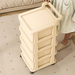 Trolley multicamera crema da giardino Organizer mensola <span class=keywords><strong>articoli</strong></span> per bambini cassetti mobili - Product Image 2