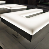 COSUN-Lampe néon pour salon de coiffure, faux panneau en plexiglas, acier inoxydable, aluminium, PVC, lumière LED pour mariage