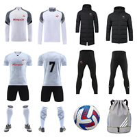 En Gros Maillots et Shorts de Football Hiver pour Femmes, Kit d'Équipe de Joueuses avec Impression Numérique Noms et Numéros, Ensembles Uniformes