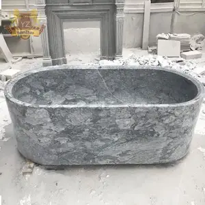 Bañera de mármol independiente, bañeras de hidromasaje de piedra Natural para decoración del hogar, promoción