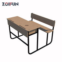 Meubles scolaires ZOIFUN, gouvernement du Moyen-Orient, pupitre double pour élèves