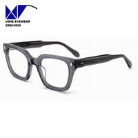 Monture de prescription carrée en acétate sur mesure OEM, taille 49-22-145, vision haute définition pour adultes unisexes, service d'échantillons rapide