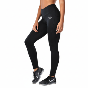 เลกกิ้งเอวสูงสำหรับผู้หญิง แต่งผ้าตาข่ายด้านข้าง ระบายอากาศ ต้านเชื้อแบคทีเรีย กระชับสัดส่วน เหมาะสำหรับออกกำลังกาย โยคะ ควบคุมหน้าท้อง สวมใส่สบายๆ - Product Image 1