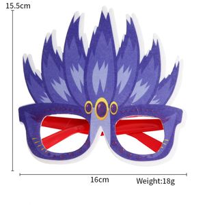Accessoires photo pour fête du Mardi Gras pour femmes, lunettes en plastique pour carnaval, décoration - Product Image 4