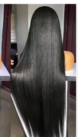 Perruque Lace Front en Cheveux Vierges Bruts Vietnamiens |   Cheveux humains 100% non traités |   Perruque longue et droite, aspect soyeux et naturel