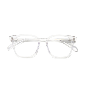 Monturas de gafas rectangulares transparentes con montura completa, color sólido, anti-UV, ligeras, para adultos, uso diario, unisex - Product Image 6