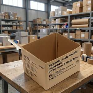 Automatic Single-Wall Corrugated Brown Paper & Media <b>Boxes</b> Foldable Neatening/<b>Storage</b> 210x180x130mm Pack Size 40-SK Q.1.3B - Product Image 3