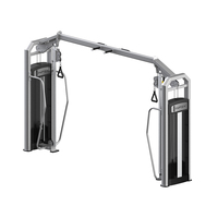 Máquina de Entrenamiento Funcional con Cables Cruzados de Alta Calidad y Resistencia Comercial, Ajustable para Entrenamiento de Pecho y Espalda