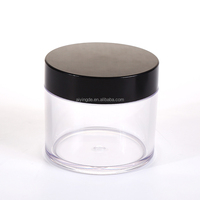 Pot de crème en plastique Emballage de soins de la peau pour petg pots et bouteilles cosmétiques en plastique uniques de haute qualité pour petg pot en plastique de 6oz avec couvercle