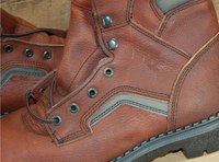 Vente en gros de chaussures de sécurité en cuir de vachette Goodyear résistantes à l'huile de couleur marron pour sécurité des mineurs avec embout et plaque en acier