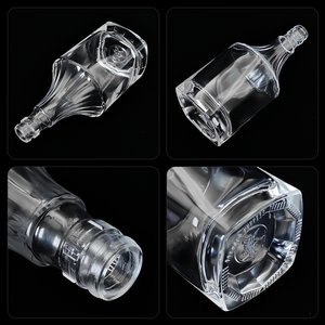 Bouteille de brandy de 500 ml, bouteilles en verre à long col pour whisky, vodka, rhum, <span class=keywords><strong>gin</strong></span>, tequila, liqueur - Product Image 4