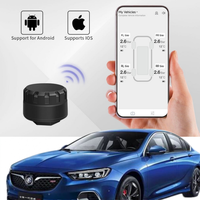 Sensor TPMS Bluetooth Universal, sistem monitor tekanan ban mobil Tpms dengan tampilan aplikasi ponsel Android dan IOS