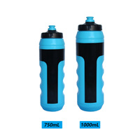 Personnalisé 1000ml en plastique souple sans Bpa tasse d'eau vélo vélo cyclisme bouteille d'eau à presser pour les Sports de plein air