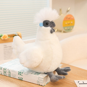 Juguete de Peluche de Gallo de Simulación, Adorable Muñeco de Peluche de Pollo Barredo Sedoso, Juguete Reconfortante para Niños, Regalo de Cumpleaños para Niñas - Product Image 6