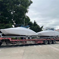 Meilleures ventes Remorque pour jet ski avec impression de logo personnalisée Aluminium de luxe Jet ski de course Bateau à moteur Yacht Homologation CE Hors-bord