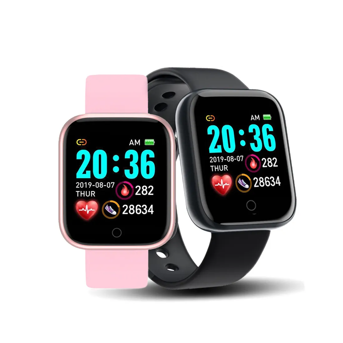 Original smart watch men's and women's heart rate blood pressure monitor waterproof sports smart bracelet D20 Band 2022