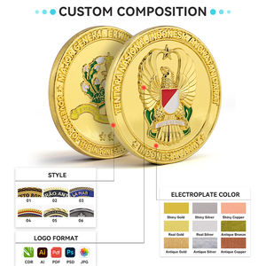 Personnalisé Euro US Challenge Pièce d'or commémorative en métal estampage de vieilles pièces Collection Prix honorables Prix de vente plaqués - Product Image 2