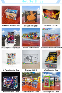 Boîte de présentation en acrylique transparente pour boîte de boosters Pokémon 1ère édition Base Set, résistante aux UV, RAY YI - Product Image 4