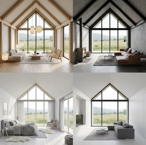 Casa Triangolare Grande Personalizzata con Struttura in Acciaio Moderna e Traspirante, Negozio Specializzato per Abbigliamento, Adatta per Camera da Letto e Cucina - Product Image 4