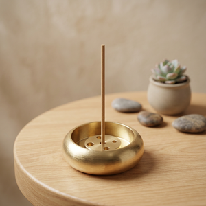 Brass Incense Burner Holder <b>With</b> Multiple Holes For <b>Stick</b> Use Religious Hand Made All Season Aromatic <b>Diffuser</b> - Product Image 2