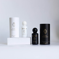 Flacon de parfum en verre de haute qualité, couleur personnalisée, OEM, 50 ml, avec boîte cadeau et vaporisateur.