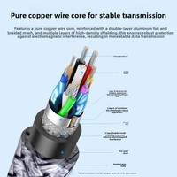 Kabel Data Kecepatan Tinggi Type-C 3.0 dengan Konektor USB Type-C ke USB 3.0 Konduktor Tembaga untuk Printer & Hard Disk (Paduan Aluminium)
